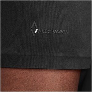 Mens Alex Varga Questana Seamless Golf Shirt - Black - Image 4