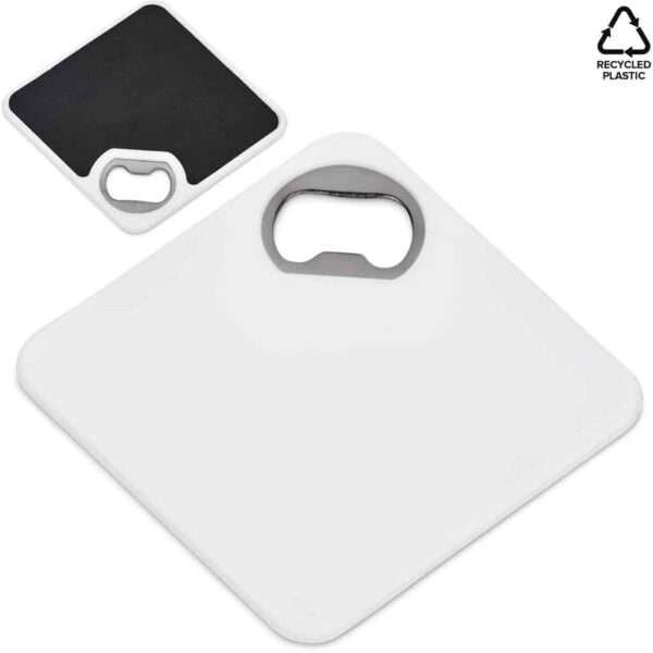 Altitude Sela Recycled Plastic Bottle Opener Coaster — Altitude Sela Recycled Plastic Bottle Opener Coaster
