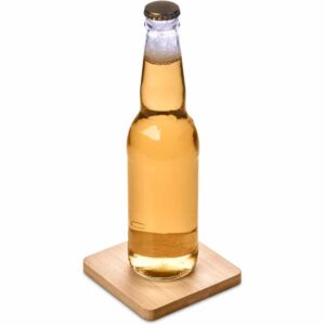 Altitude Drifter Bamboo Bottle Opener Coaster — Altitude Drifter Bamboo Bottle Opener Coaster