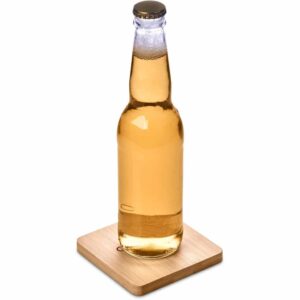 Alternative view of Altitude Drifter Bamboo Bottle Opener Coaster