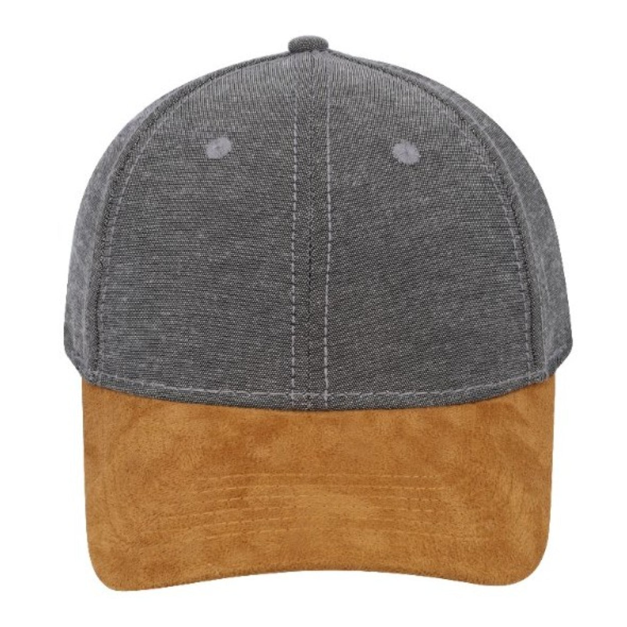 Chambray/Suede 6 Panel Cap - Image 11