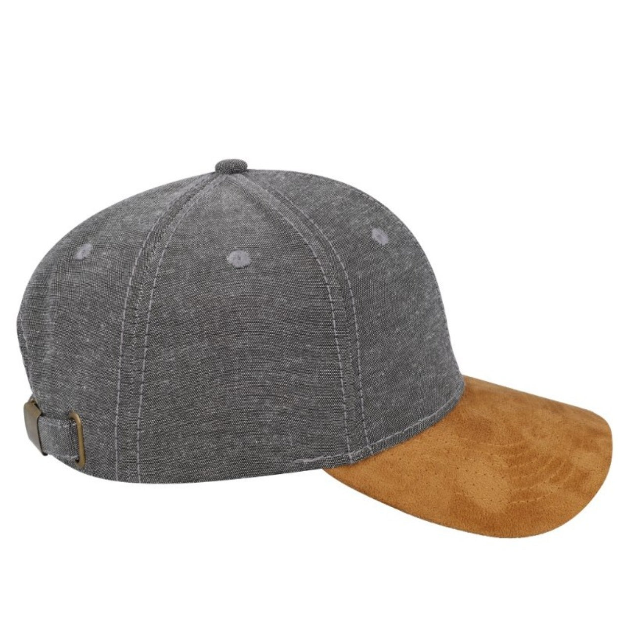 Chambray/Suede 6 Panel Cap - Image 13