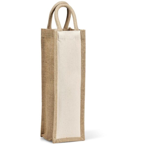 Okiyo Inshu Jute & Cotton Wine Tote — Okiyo Inshu Jute & Cotton Wine Tote