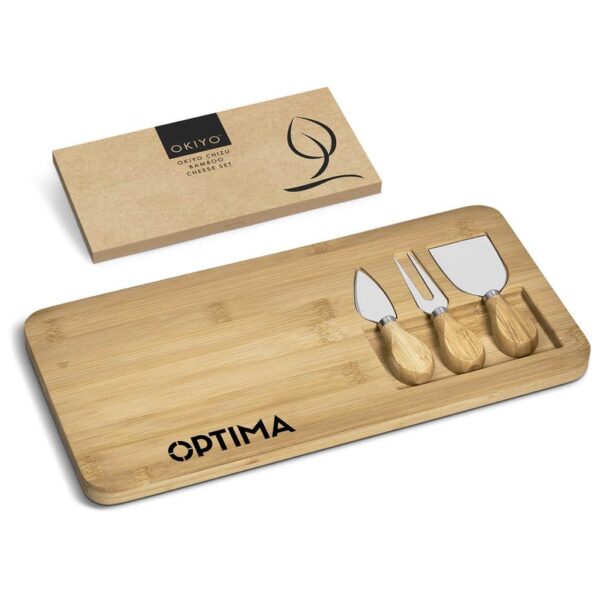 Okiyo Chizu Bamboo Cheese Board Set — Okiyo Chizu Bamboo Cheese Board Set