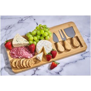 Okiyo Chizu Bamboo Cheese Board Set - Image 3