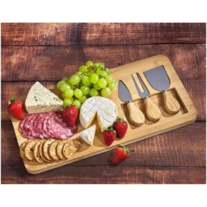 Okiyo Chizu Bamboo Cheese Board Set - Image 7