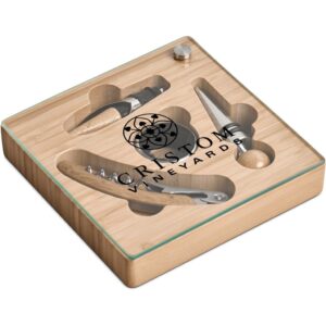 Okiyo Budonoki Bamboo Wine Accessories set - Image 12