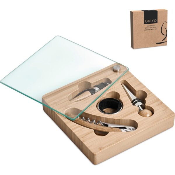 Okiyo Budonoki Bamboo Wine Accessories set — Okiyo Budonoki Bamboo Wine Accessories set