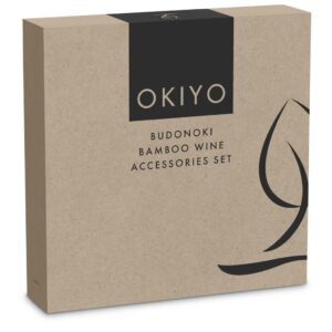 Okiyo Budonoki Bamboo Wine Accessories set - Image 11