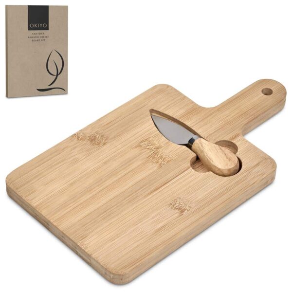 Okiyo Kanteika Bamboo Cheese Board Set — Okiyo Kanteika Bamboo Cheese Board Set