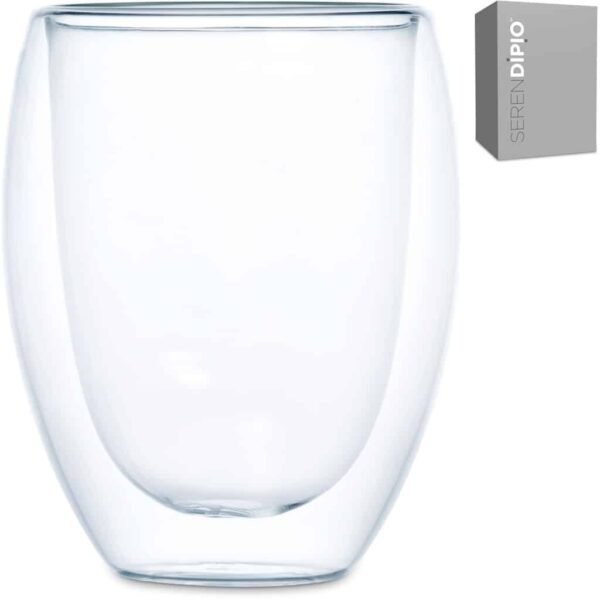 Serendipio Lorenzo Glass Double-Wall Cup – 350ml — Serendipio Lorenzo Glass Double-Wall Cup – 350ml
