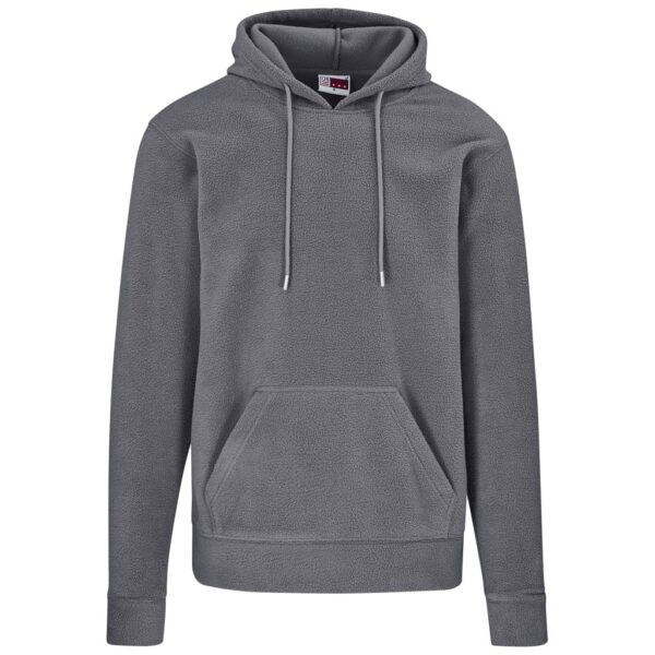 Mens Dawson Polar Fleece Hooded Sweater – Charcoal — Mens Dawson Polar Fleece Hooded Sweater – Charcoal