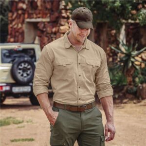 Alternative view of Sondela 6 Panel Oilskin cap