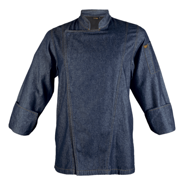 Premium Denim Chef Jacket — Premium Denim Chef Jacket