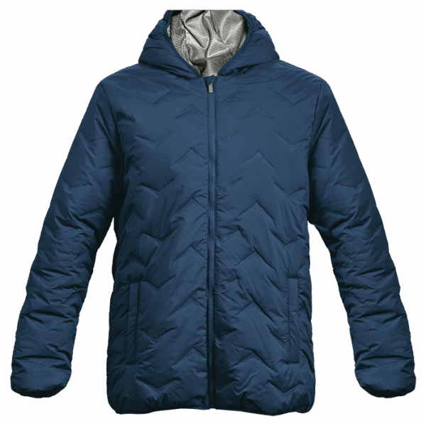 Mock-Quilt Hooded Puffer Mens — Mock-Quilt Hooded Puffer Mens