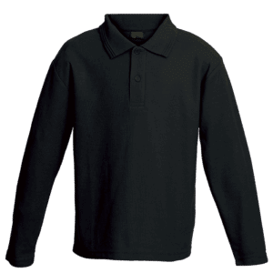 175g Pique Knit Long Sleeve Golfer Kiddies — 175g Pique Knit Long Sleeve Golfer Kiddies