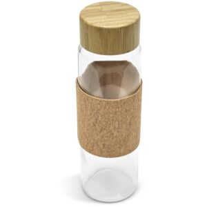 Kooshty Clear Bamboost Glass Water Bottle - 700ml - Image 3