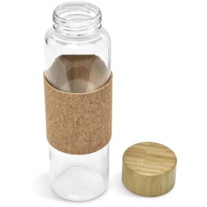 Kooshty Clear Bamboost Glass Water Bottle - 700ml - Image 5