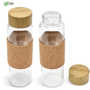 Alternative view of Kooshty Clear Bamboost Glass Water Bottle - 700ml
