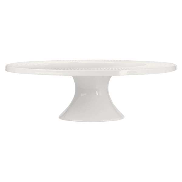 White Basics Diamonds Footed Cake Stand — White Basics Diamonds Footed Cake Stand