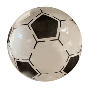 Kiddies Black & White Plastic Ball – Size 5 — AUTO-DRAFT