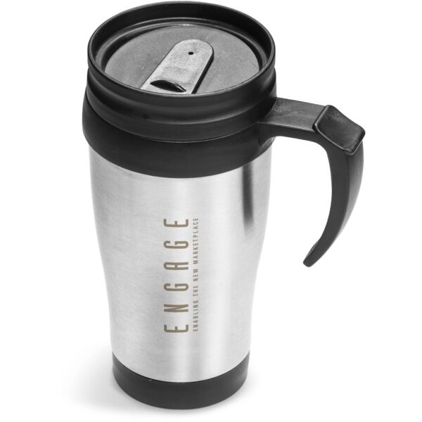 Altitude Arabica Stainless Steel & Plastic Double-Wall Mug – 450ml — Altitude Arabica Stainless Steel & Plastic Double-Wall Mug – 450ml