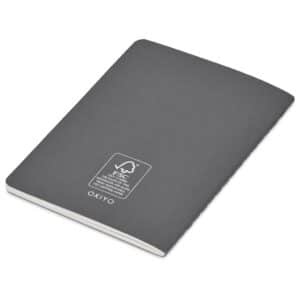 Okiyo Emika FSC Certified Paper A6 Soft Cover Notebook - Dark Grey - Image 3