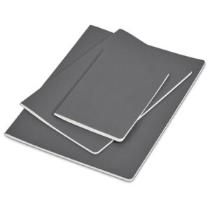 Okiyo Emika FSC Certified Paper A6 Soft Cover Notebook - Dark Grey - Image 4