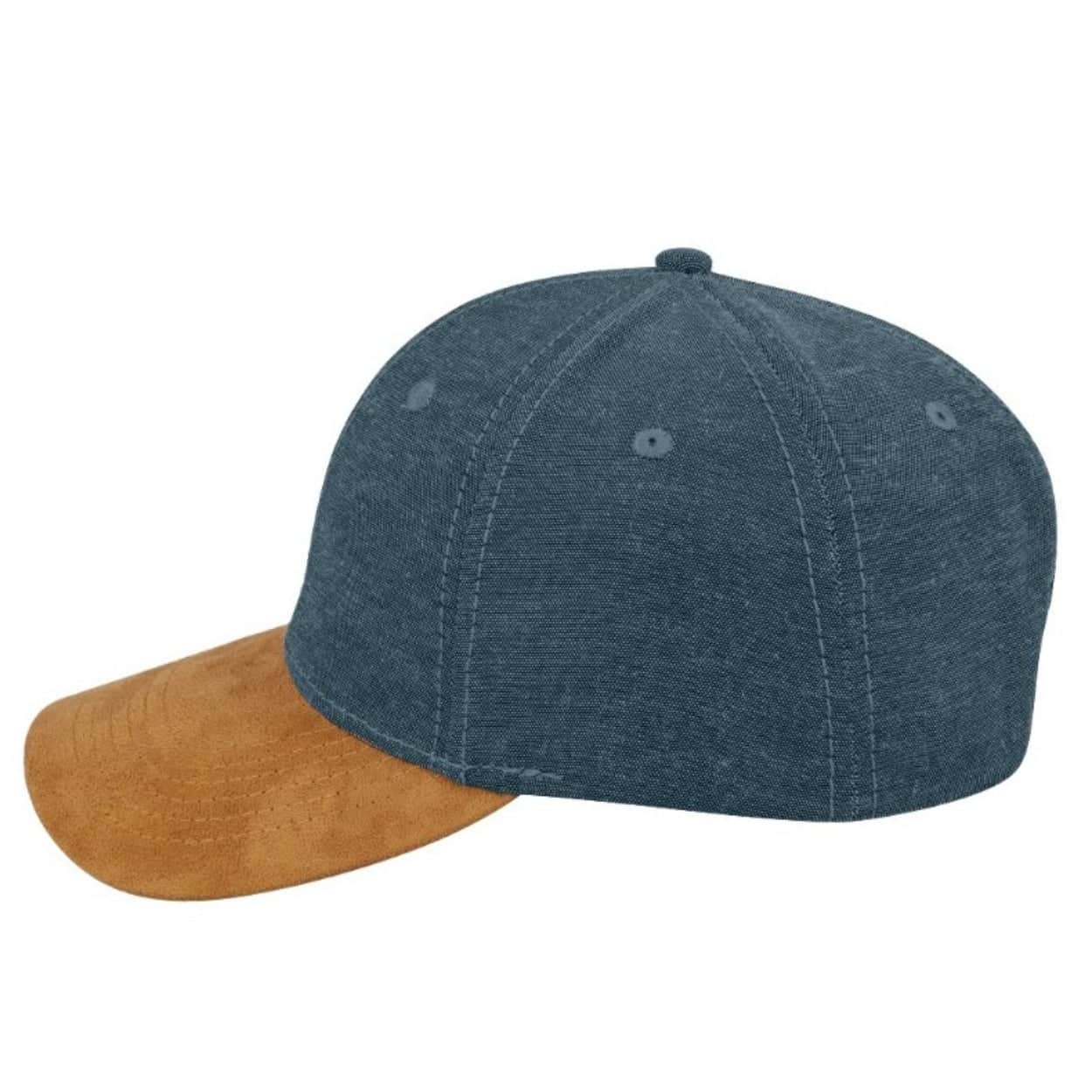 Chambray/Suede 6 Panel Cap - Image 18