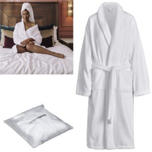Serendipio Langham Ladies Coral Fleece Bathrobe - Image 7