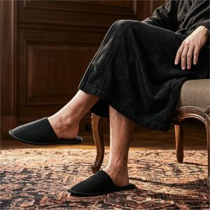 Serendipio Be Our Guest Linen Slippers - Image 2