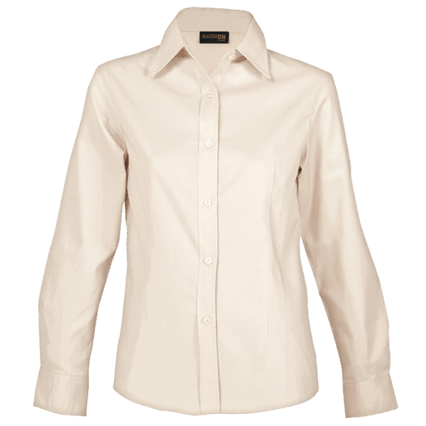 Brushed Cotton Twill Blouse Long Sleeve Ladies — Brushed Cotton Twill Blouse Long Sleeve Ladies