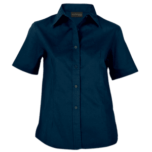 Alternative view of Brushed Cotton Twill Blouse Short Sleeve Ladies