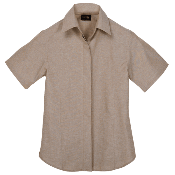 Oxford Blouse Short Sleeve Ladies — Oxford Blouse Short Sleeve Ladies