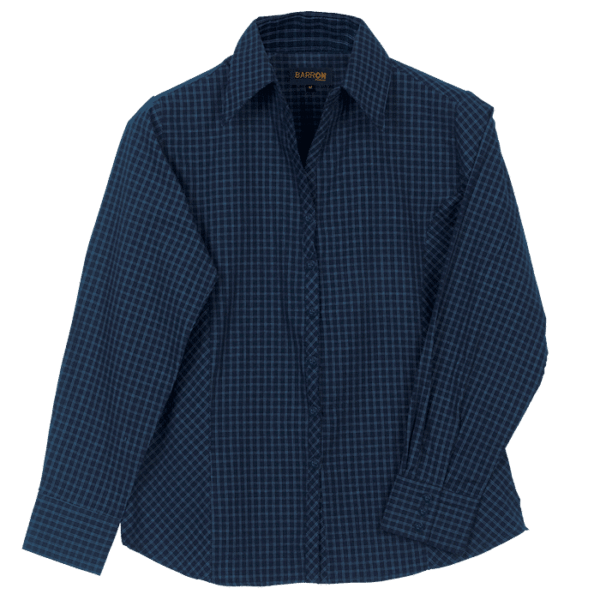 Pioneer Check Blouse Long Sleeve Ladies — Pioneer Check Blouse Long Sleeve Ladies