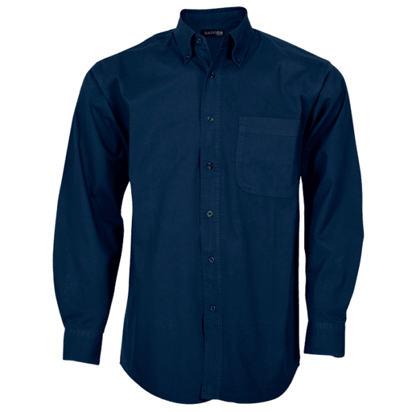 Brushed Cotton Twill Lounge Long Sleeve Mens — Brushed Cotton Twill Lounge Long Sleeve Mens
