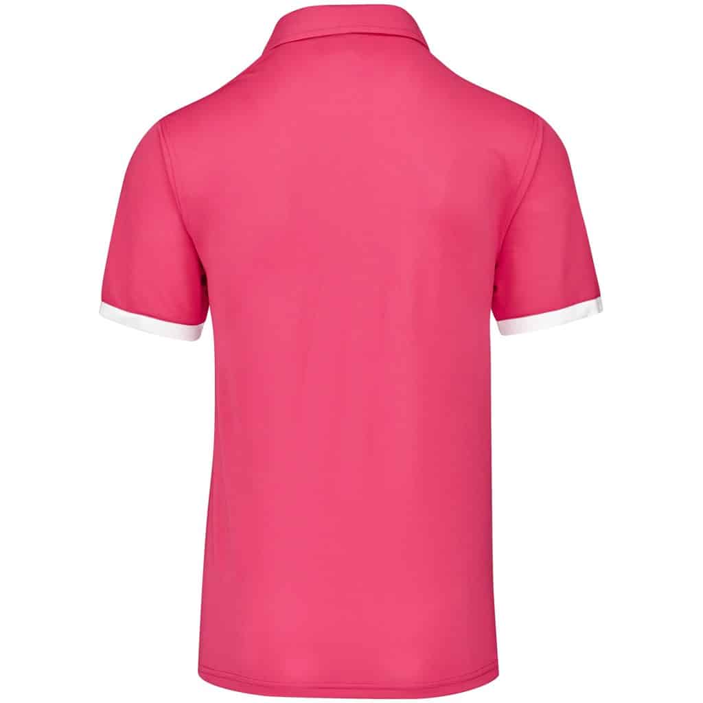 Mens Contest Golf Shirt - Pink - Image 2