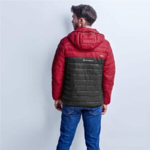 Mens Kyoto Two-Tone Jacket - Black Red - Image 6
