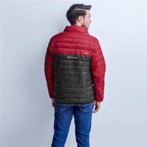 Mens Kyoto Two-Tone Jacket - Black Red - Image 7
