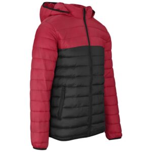 Mens Kyoto Two-Tone Jacket - Black Red - Image 5