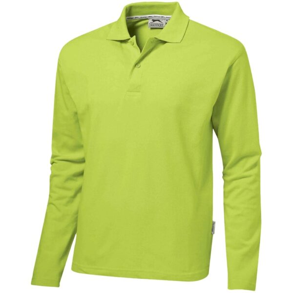 Mens Long Sleeve Zenith Golf Shirt – Lime — Mens Long Sleeve Zenith Golf Shirt – Lime