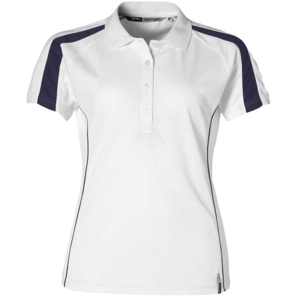 Ladies Horizon Golf Shirt – White — Ladies Horizon Golf Shirt – White