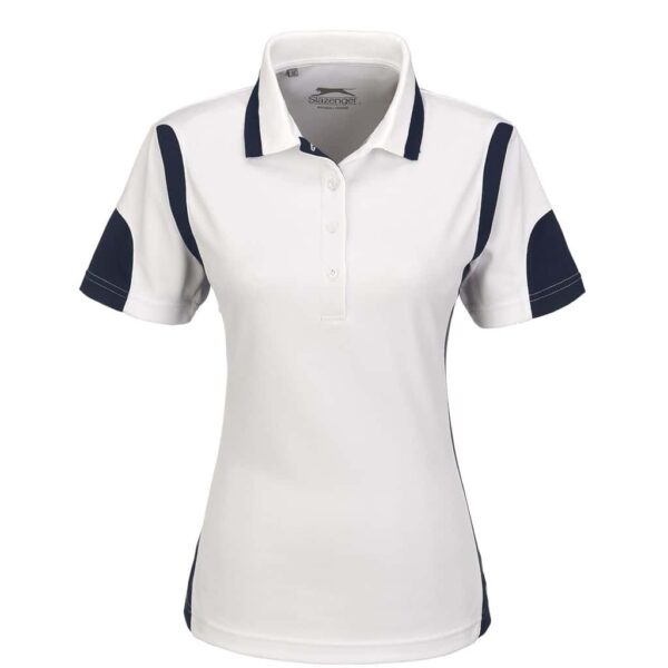 Ladies Genesis Golf Shirt – White — Ladies Genesis Golf Shirt – White