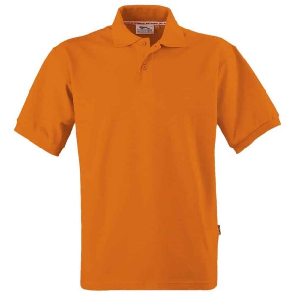 Mens Crest Golf Shirt – Orange — Mens Crest Golf Shirt – Orange