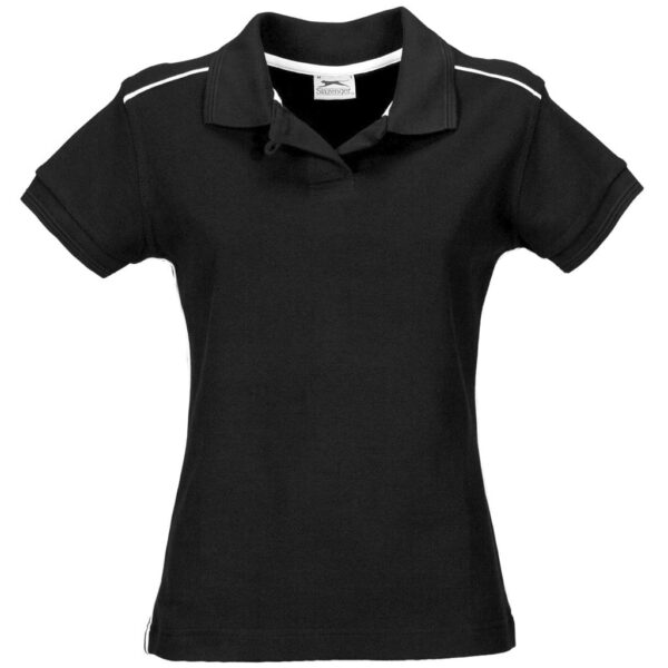 Ladies Backhand Golf Shirt – Black — Ladies Backhand Golf Shirt – Black