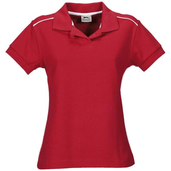 Ladies Backhand Golf Shirt – Red — Ladies Backhand Golf Shirt – Red