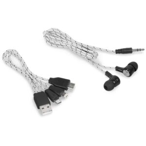 Altitude Orleans 3-In-1 Connector Cable & Earbuds — Altitude Orleans 3-In-1 Connector Cable & Earbuds