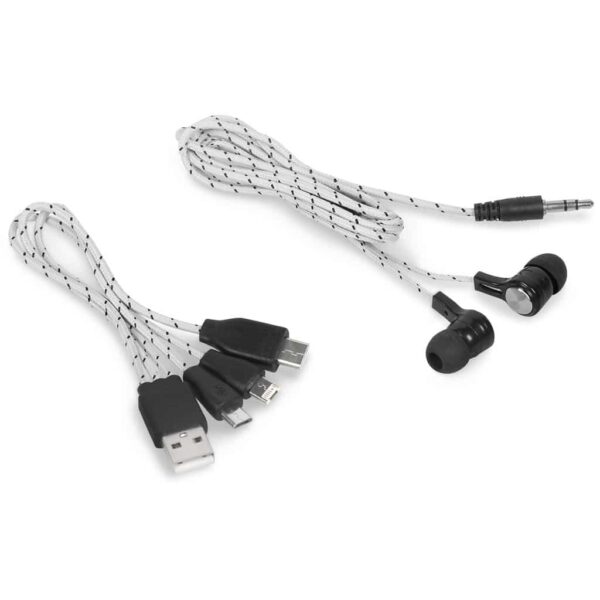 Altitude Orleans 3-In-1 Connector Cable & Earbuds — Altitude Orleans 3-In-1 Connector Cable & Earbuds