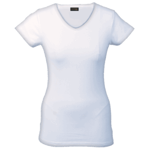 170g Slim Fit V-Neck T-Shirt Ladies — 170g Slim Fit V-Neck T-Shirt Ladies