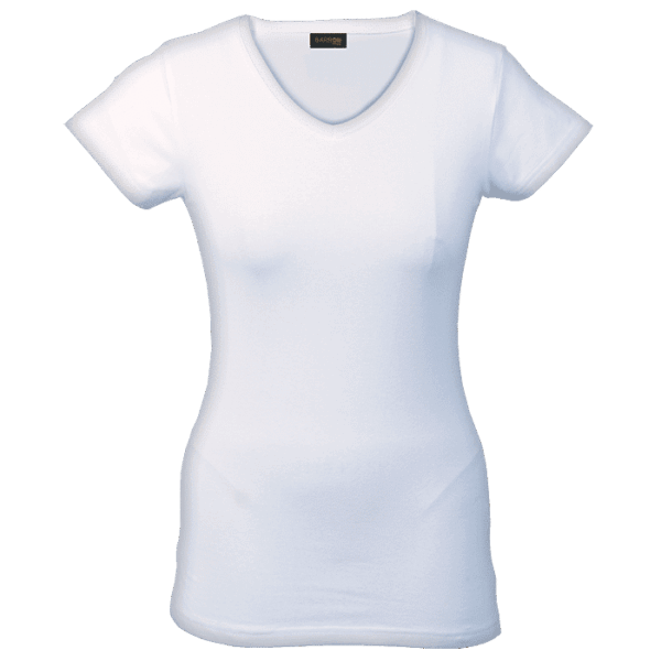 170g Slim Fit V-Neck T-Shirt Ladies — 170g Slim Fit V-Neck T-Shirt Ladies